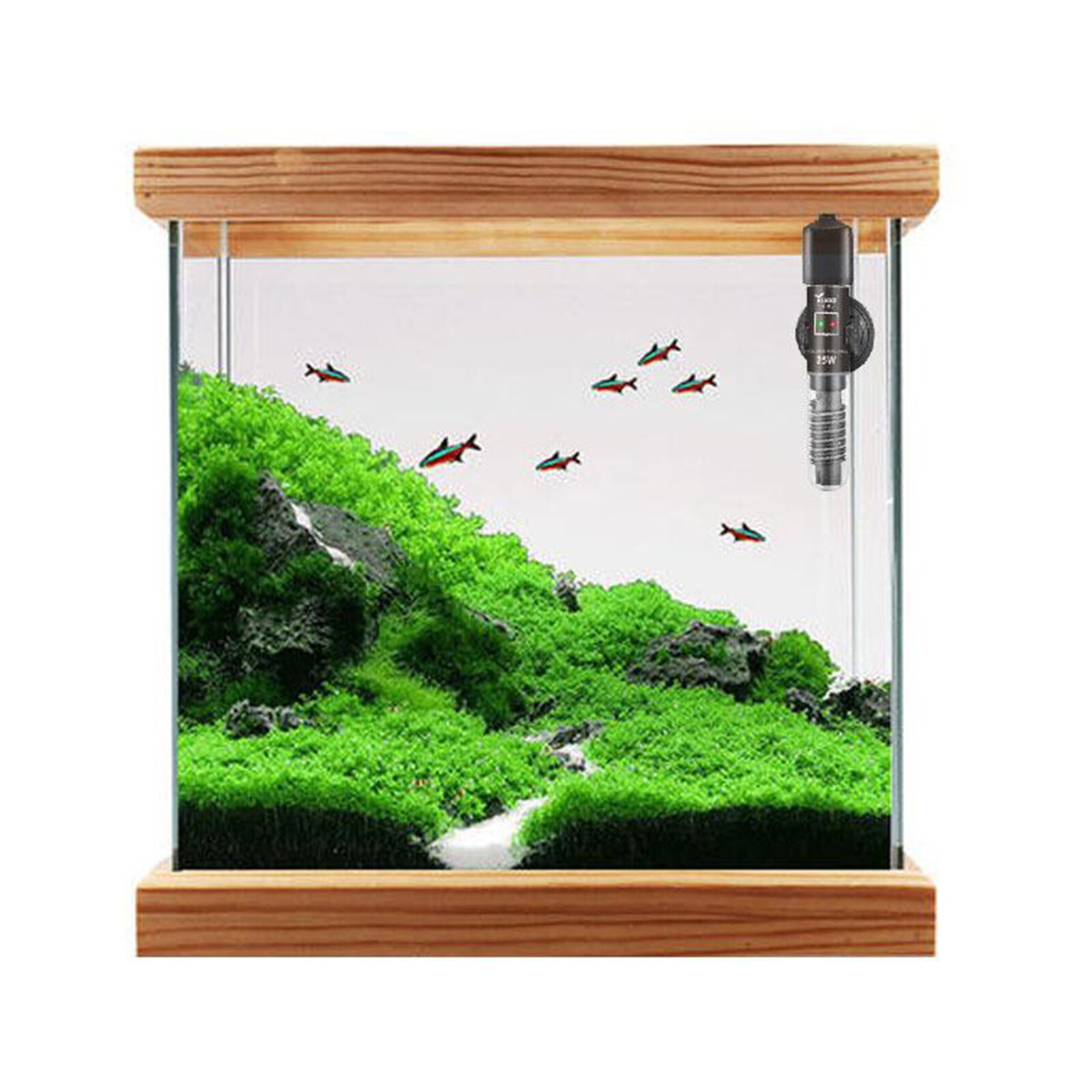 Small Aquarium Heater Submersible Precise Auto Thermostat Adjustable EU Plug: 50w