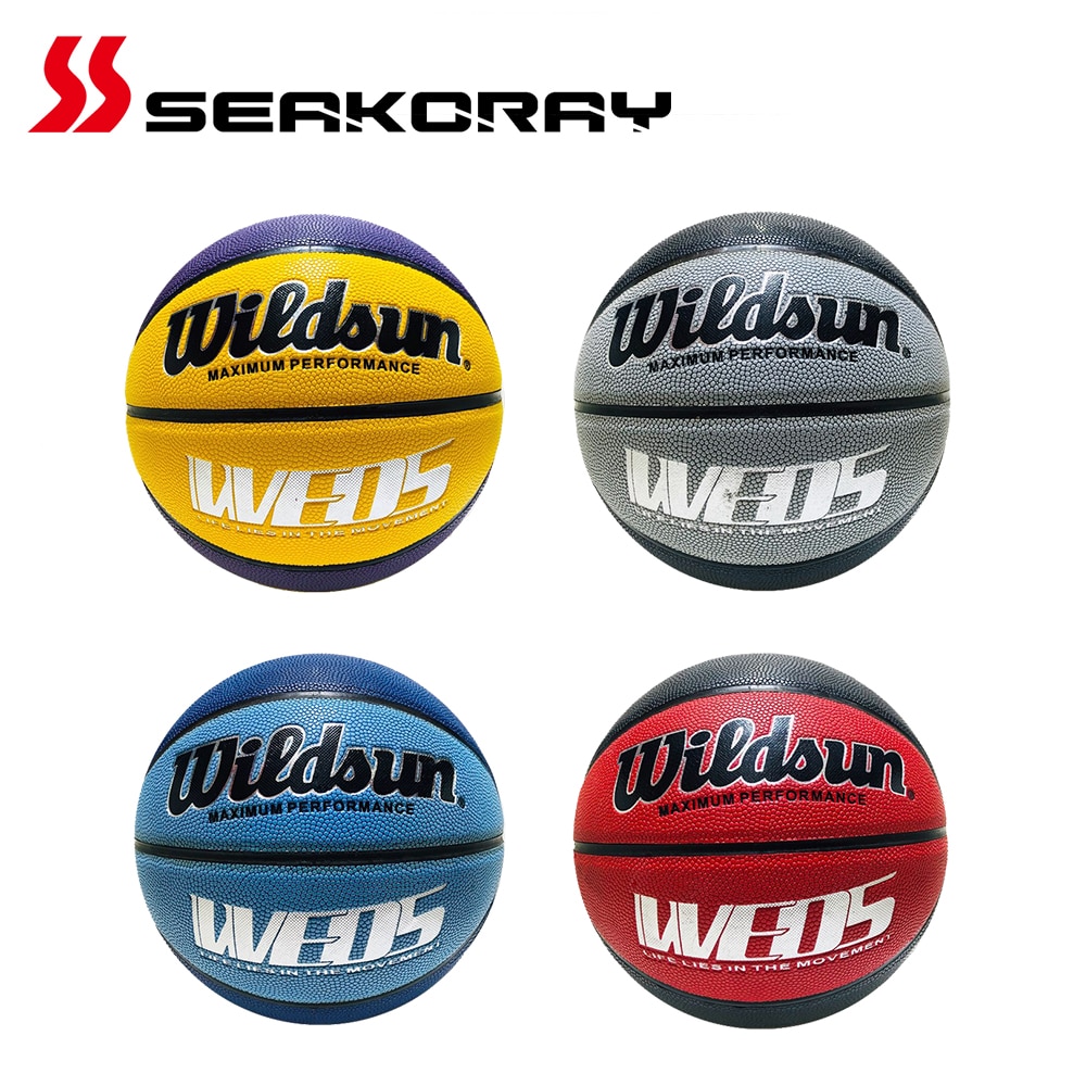 Basketball Ball 7# PU Leather Official Size7 Outdoor Indoor Match Training Men Women Basketball (Ball needle + ball net)