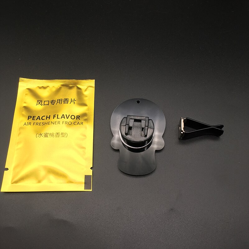 4*6cm Sugar Skull Auto Air Conditioner Outlet Decoration Perfume Clip Air Freshener Car Tuyere Fragrance Car Ornament 7 styles