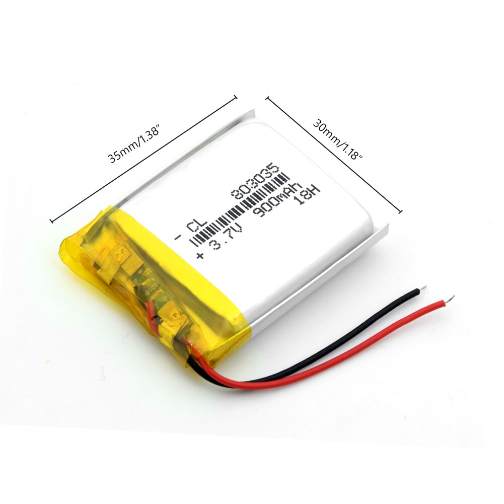 3.7V lithium polymer battery 803035 850MAH Rechargeable Li-ion Cell With PCB For Toy GPS MP3 MP4 MP5 Mini Fan Bluetooth Speaker