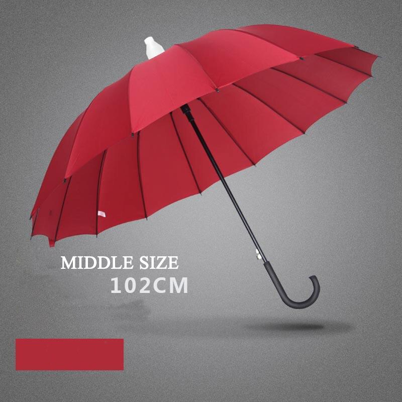 E-FOUR paraguas para coche-24 varillas resistente a prueba de viento sombrilla probada 10000 veces de y fácil de transportar para viajar: Rojo