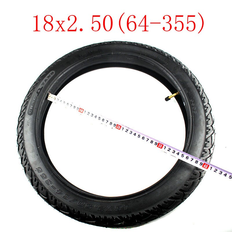 Newest 18x2.50(64-355) Tire Inner Tube 18 Inch Electric Bicycle Tire Fits Electric Motorcycle Battery Tricycle 18*2.5 Tube Tyre