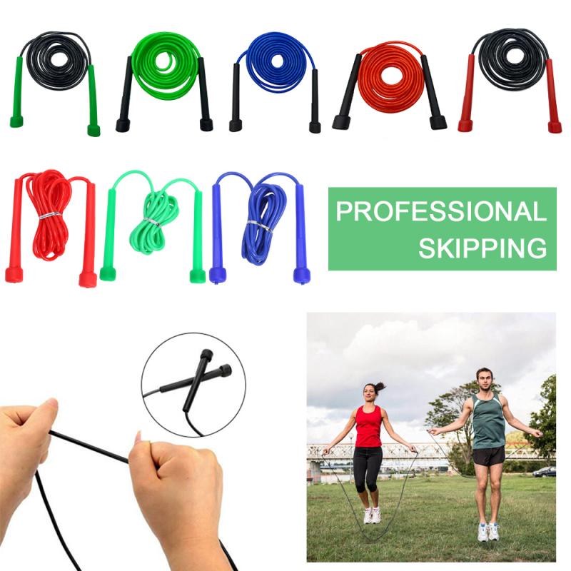 9 Voet Sprong Springtouwen Kabel Staal Verstelbare Snelle Speed Abs Handvat Springtouwen Training Boksen Sport Oefeningen
