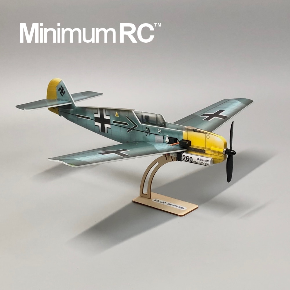 MinimumRC Messerschmitt BF109 RC airplane 360mm Kit+motor / Kit+motor+servos