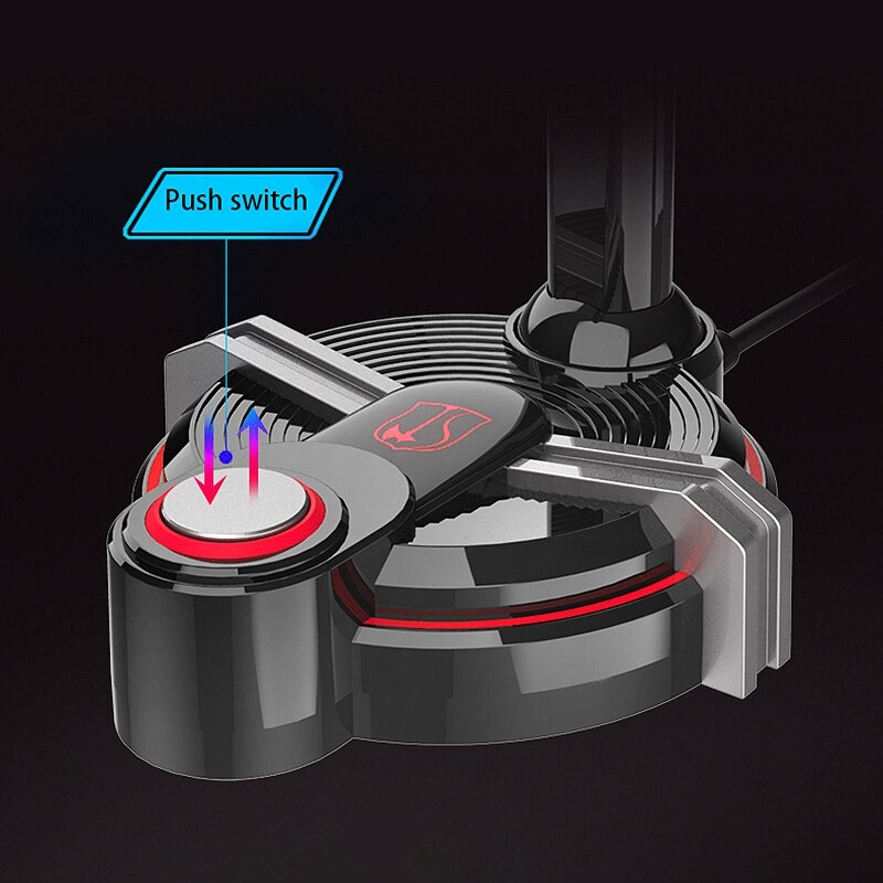 Desktop Game Microphone USB Gaming PC Microphone with HD Mic Multifunctional Earphone Stand