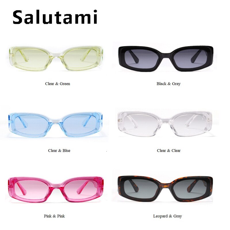 Unieke retro snoepkleurige vierkante zonnebril voor dames en heren, merk kleine, doorzichtige zonnebril voor dames, cat eye, transparante tinten, zwart en roze.