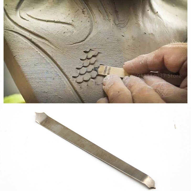 Pottery Clay Tool Fish Scale Texture Make Modeling Carving Blade DIY Hand Kneading Carving Roof Dragon Scale Texture Making Tool