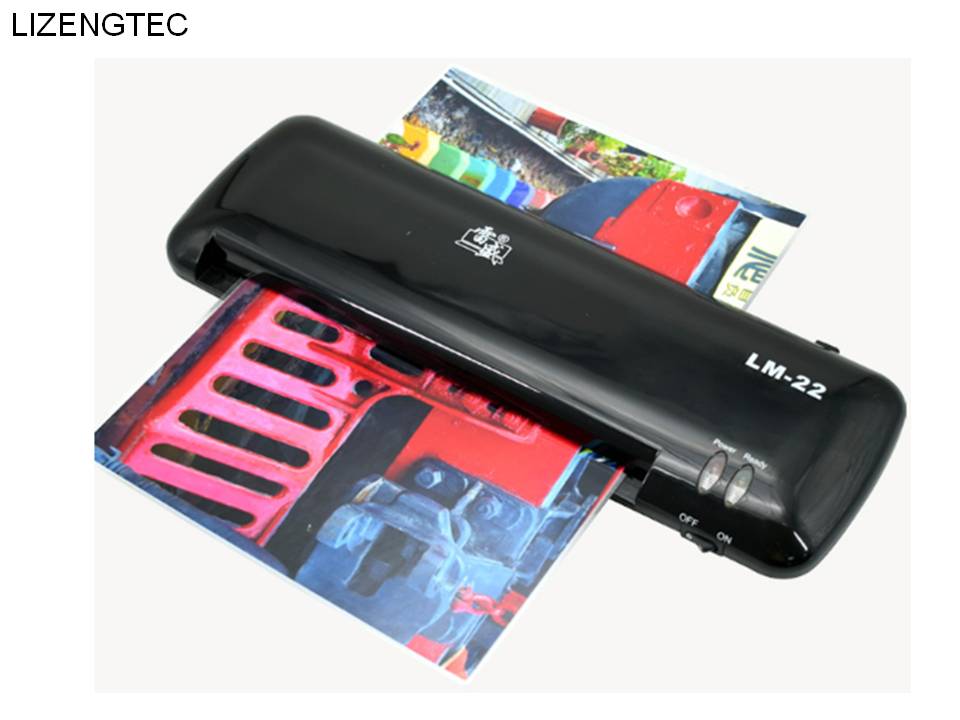 LIZENGTEC-máquina laminadora de calor para oficina , , calentamiento rápido, para papel A4, documentos y fotos,