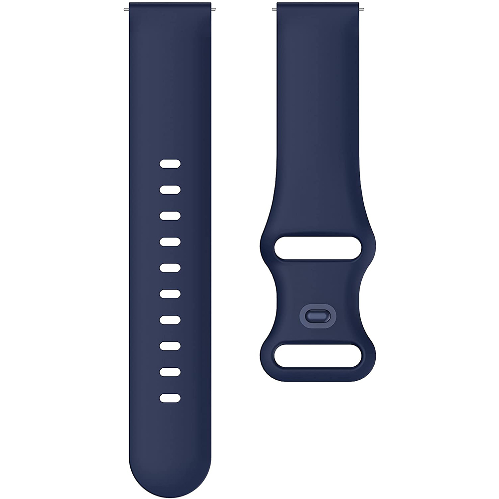 För oneplus klocka silikonarmband klockarmband one plus smartwatch sportband armband byt ut tillbehör armband klockarmband: Mörkblå