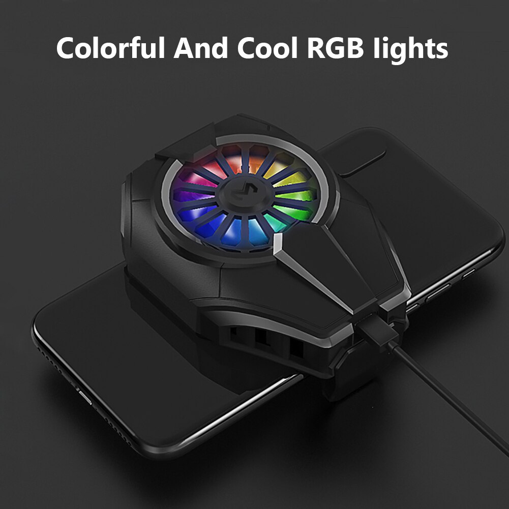 Mobile Phone Cooler Portable Game with Cooling Fan for Android iOS Smart Phone Adjustable Gamepad Radiator