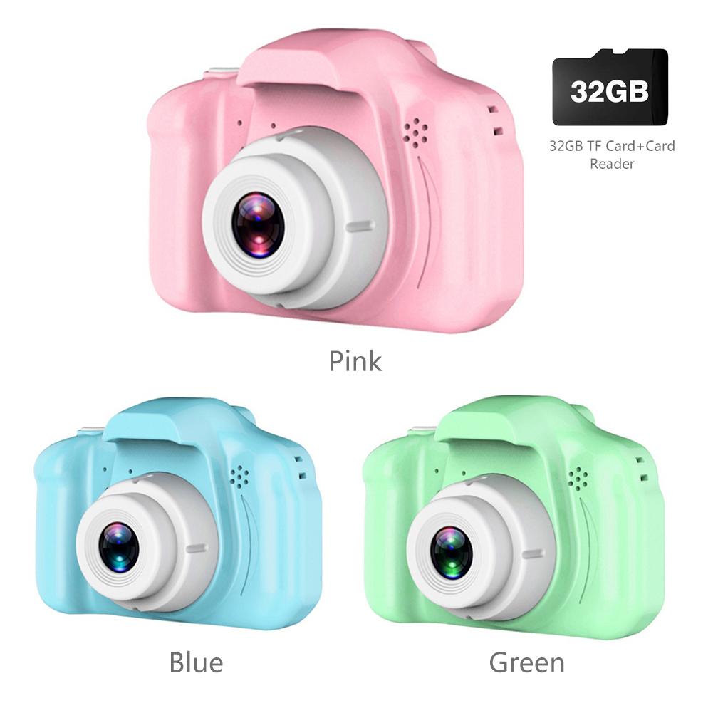 Mini digital børn digital  hd 1080p videokamera 2.0 tommer farvedisplay fotografering rekvisitter sød baby barn fødselsdag udendørs