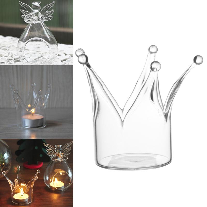 Kroonglazen kaarsenhouders, huwelijksdecoraties, hangende theelichthouder, kunst, woondecoratie, kandelaar, kaarsaccessoires