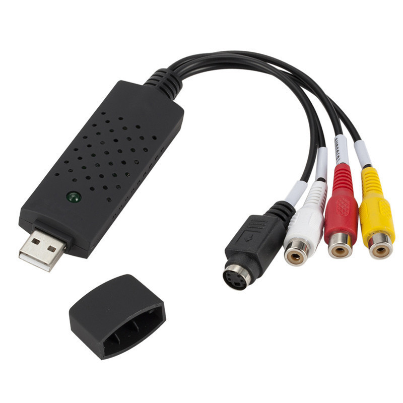 USB Video Capture Card Easy Cap VHS VCR Mini DV Hi8 DVD naar digitaal converter RCA/S-video naar USB 2.0 Audio Video Record Capture