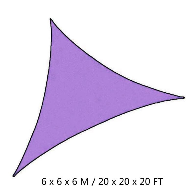 Waterproof Triangle Outdoor Garden Canopy Patio 3 Sizes Shade Net Sun Shade Sail P9YB: E-3