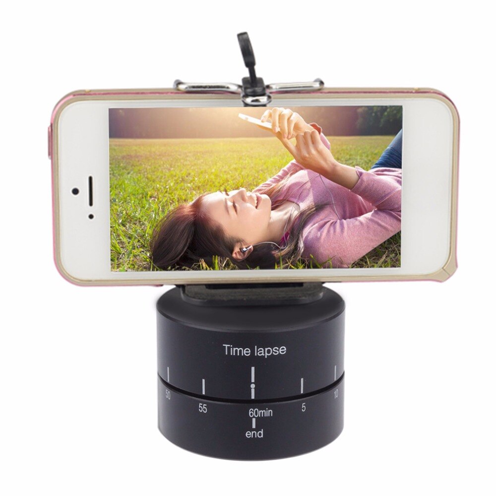 Time lapse 360 grader automatisk rotation kamera stativ hoved base 360 tl timelapse til xiaoyi til kamera slr til iphone andriod
