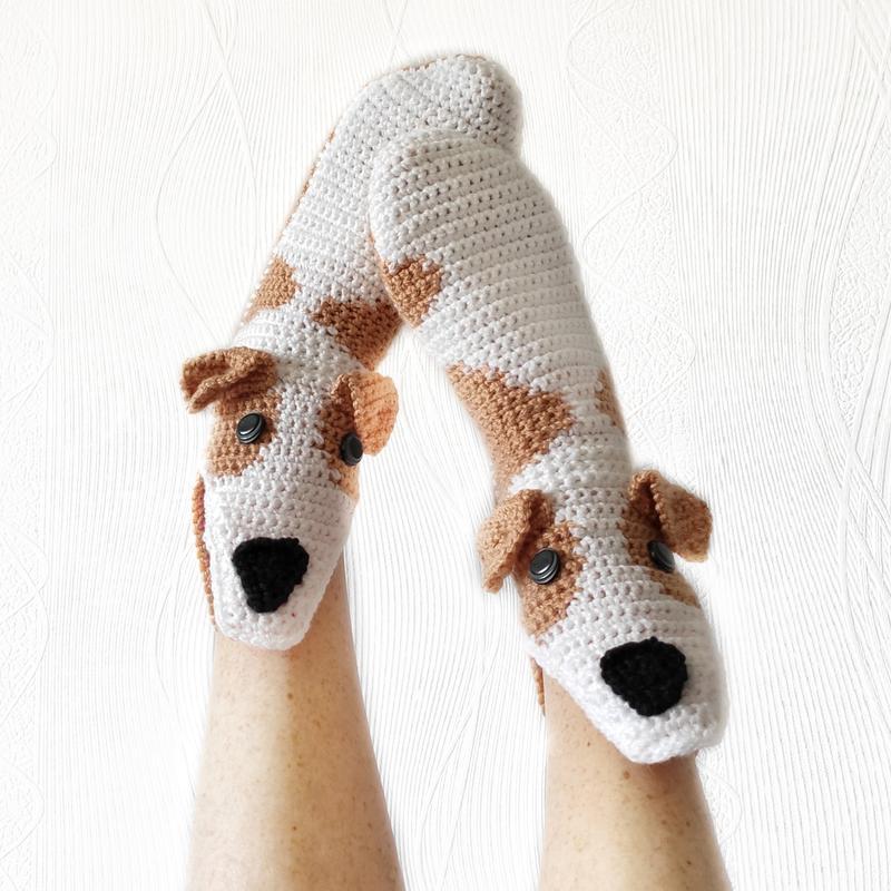 Calcetines de punto con dibujos de animales para hombre y mujer, calcetín de boca ancha, 3D, cálido y grueso, Unisex: 2