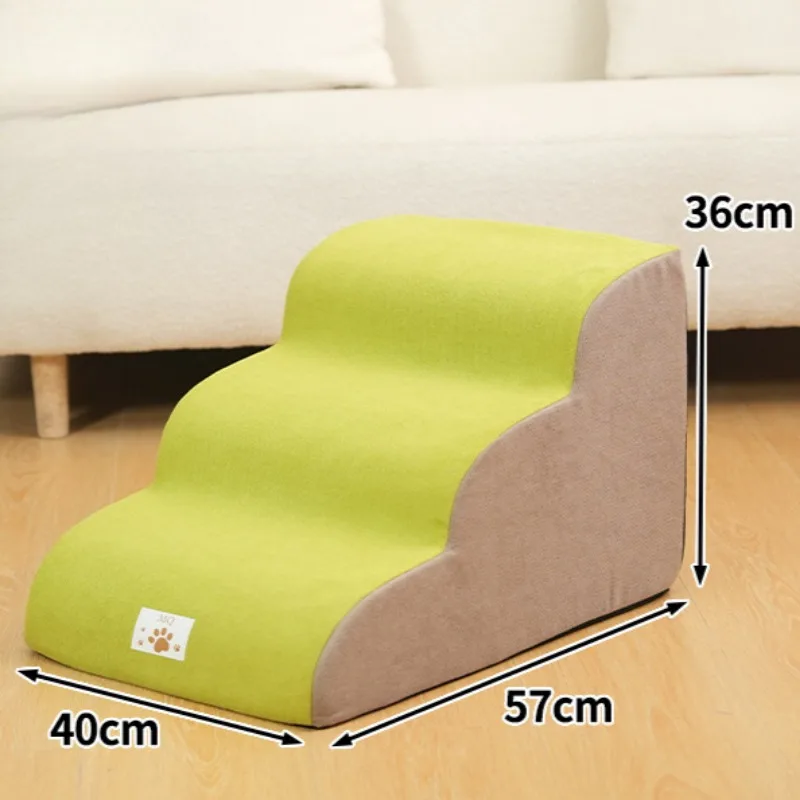 Escabeau pour animaux de compagnie, rampe pour chien/chat, éponge en mousse à mémoire de forme, canapé pour chiens, amovible et lavable, entraînement, rampe pour animaux de compagnie, fournitures pour animaux de compagnie: Or