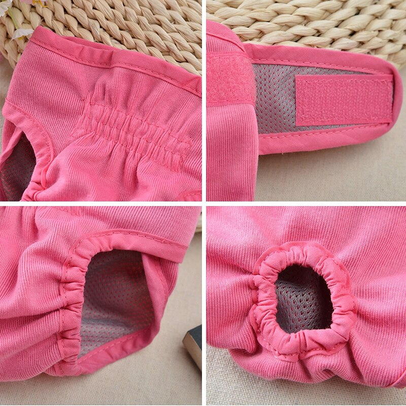 Dogs Diaper Panties Reusable Pet Physiological Underwear Shorts Washable Female Dog Sanitary Shorts Pet Sanitary Supplies