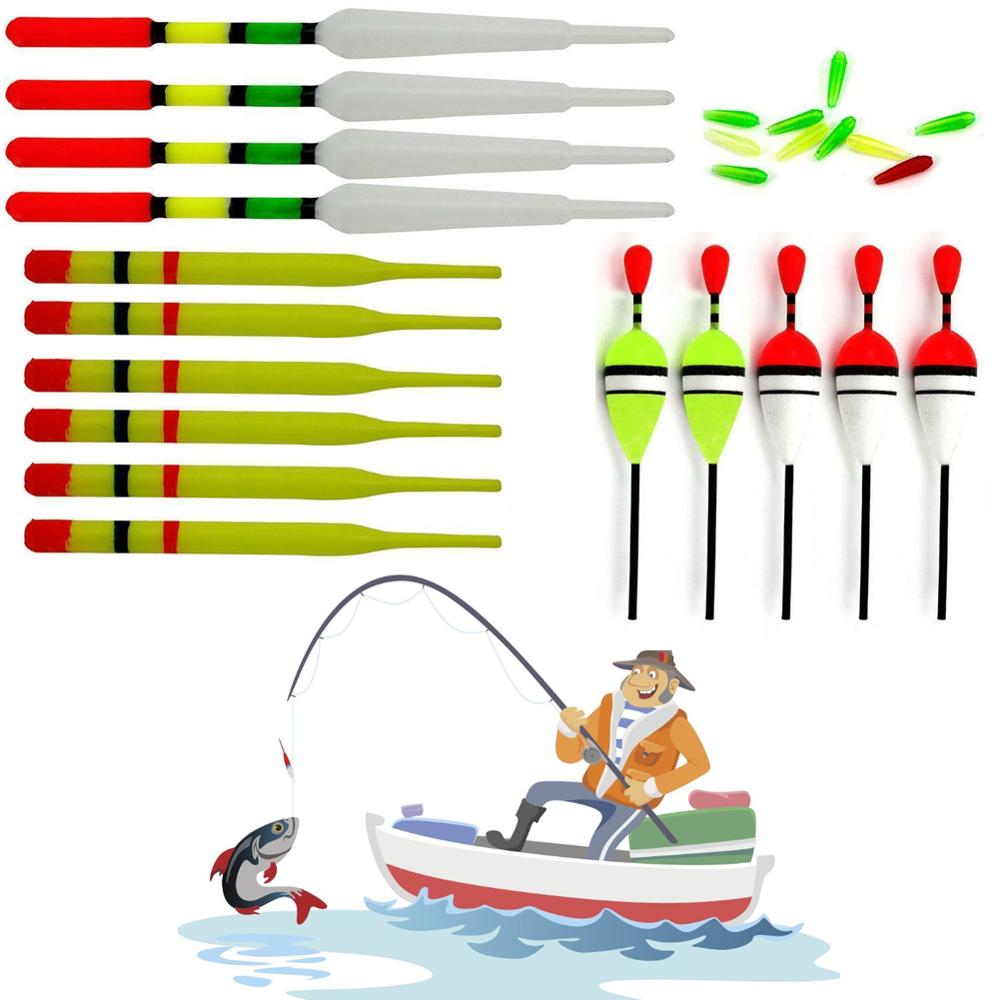 15 Pcs/Card Float Fishing Gear Fishing Supplies Fishing Float Suitable For All Kinds Of Fishing Bobbers Rod Long Float Slips