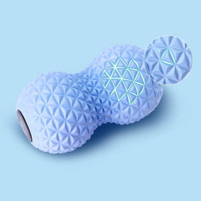 Massage Ball, Peanut Ball Plantar Fascia Cervical Vertebrae Acupoint Deep Muscle Relax Yoga Physiotherapy, Blue