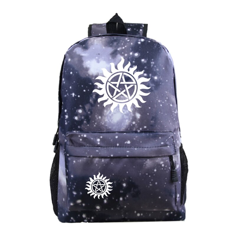 Supernatural Backpack Women Men Backpack Laptop Galaxy School Bags for Teenagers Boys Girls Travel Backpack Cheap: 11