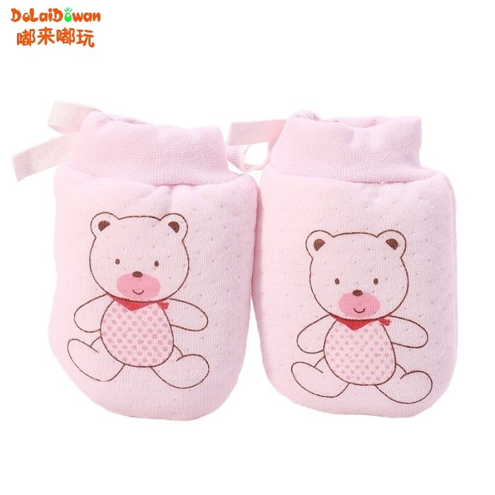 Lovely Baby Infant Boys Girls Anti Scratch Mittens Soft Newborn Gloves L4MC