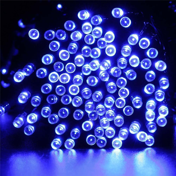 22 M 200 LED Solar Fairy Lights String Waterproof Solar Power Christmas Light Outdoor Garden LED Solar Lamp Decoration: blue / 22M 200LED