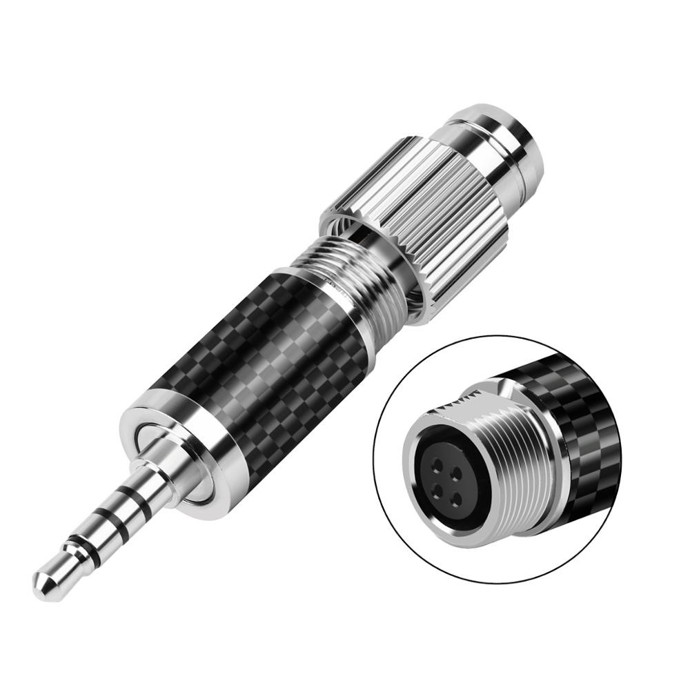 Xlr typ -c 2.5 3.5 4.4mm 6.35mm rodiumplätering hifi hörlurskabel kontakt 8 in 1 multifunktions självlåsande kontaktadapter