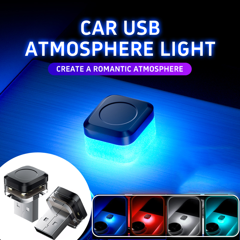 USB Car Interior Ambient Atmosphere Light LED Signal Lights Auto Reading Lamp Decorations Night Lights Interior Accessories
