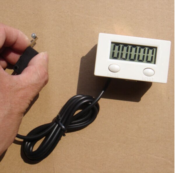 Digital 5 Digit LCD Punch Counter with Resetpause Button with micro switch