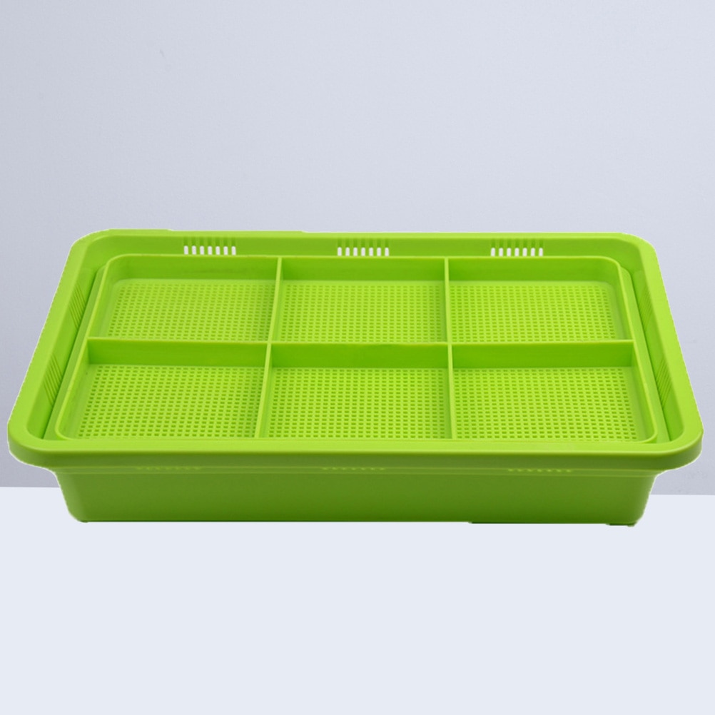 Premium Double Deck Seed Sprouter Tray PP Big Capacity BPA Free Soil-Free Wheatgrass Grower Seed Growing Trays Sprouting Kit A30