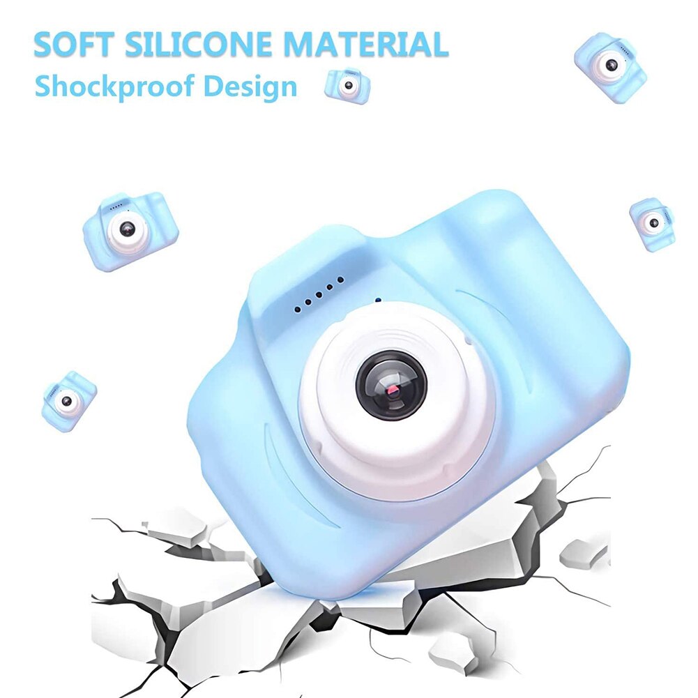 Dual Lens Kids Children Mini Digital Camera + 32GB TF Card USB Card Reader Children Camera With Protective Case Birthday