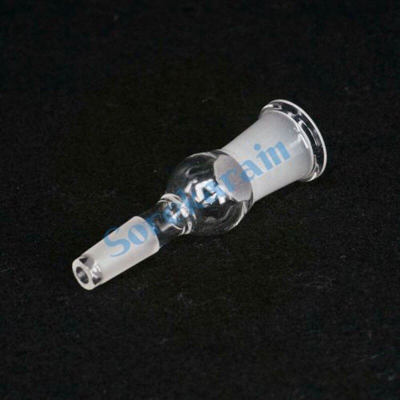 Adaptador de transferencia reductora de vidrio para laboratorio químico, junta de 19/26 hembra a 12/20 macho