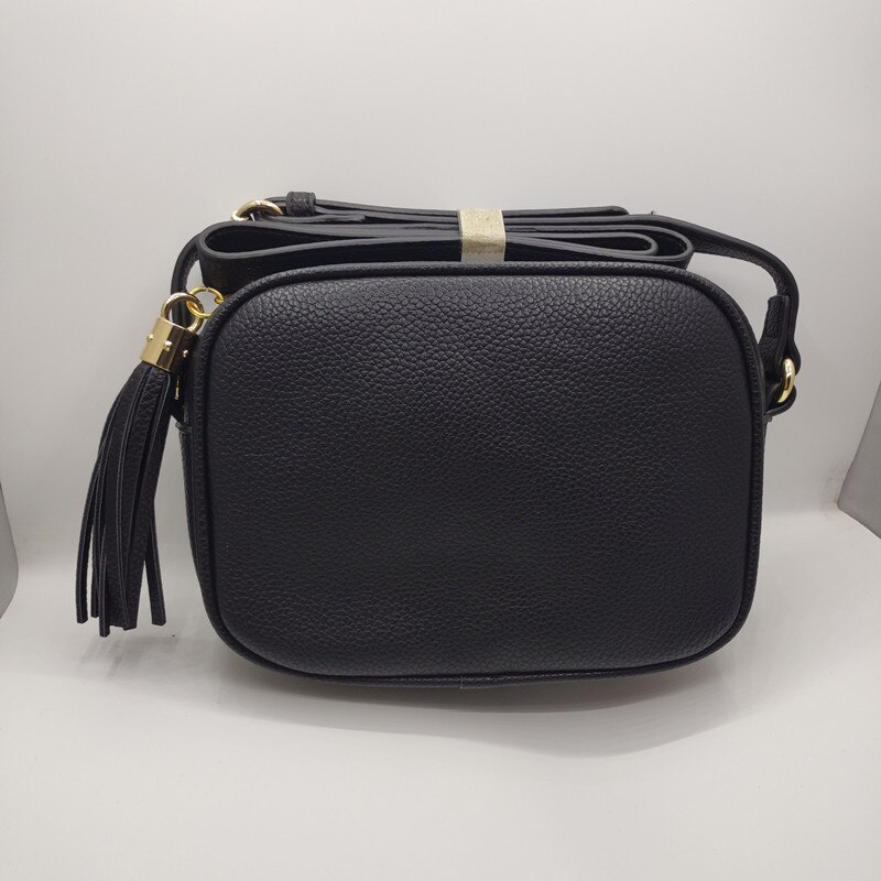 Bolso pequeño de cuero PU de lujo para mujer, bandolera, Cartera de famosa, fundas de teléfono móvil, bolsos de hombro,: Black