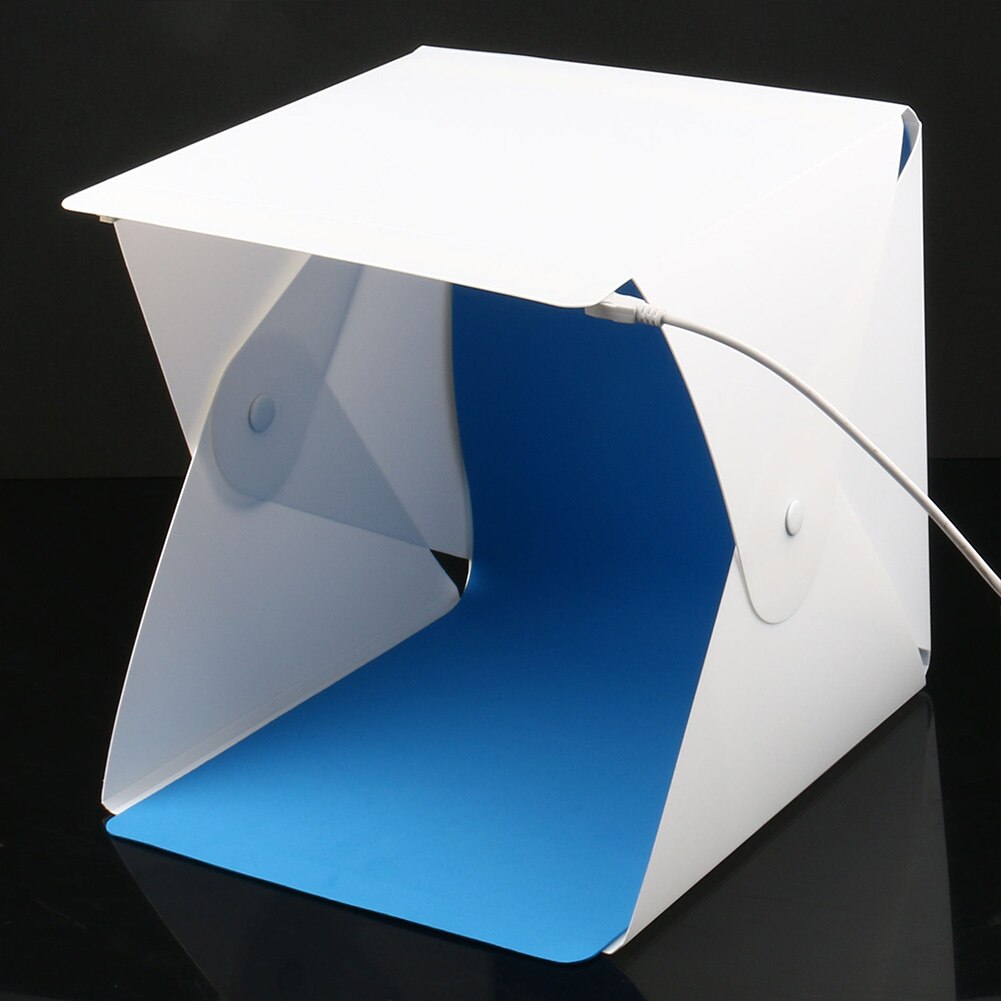 Mini Vouwen Studio Diffuse Soft Box Lightbox Met Led Licht Fotografie Achtergrond Fotostudio EM88