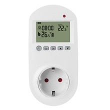 Programmierbare Stecker in Thermostat EU Buchse 16A Elektrische Heizung Fußbodenheizung Zimmer Temperatur Regler