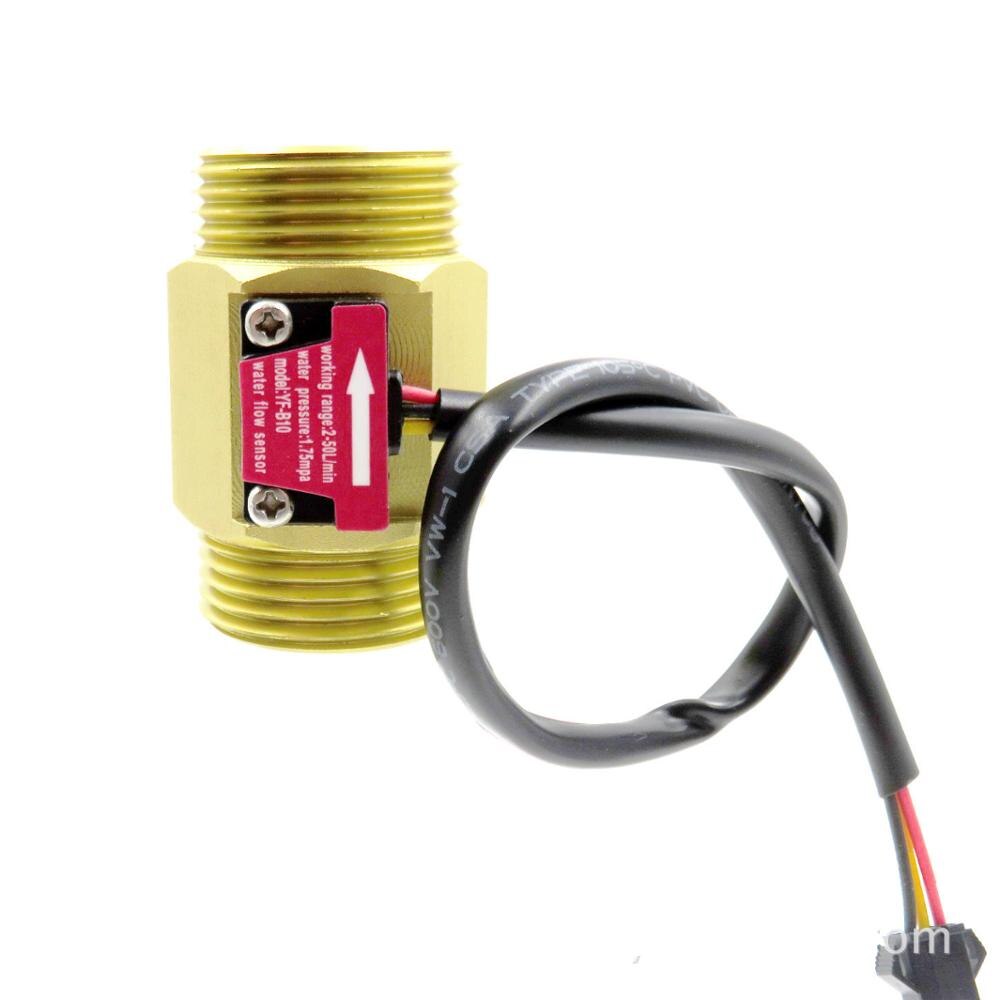 YF-B10 5V BSP G1&quot; Hall flow sensor Turbine meter for water 2-60L/min turbine flow sensor flowmeter iSentrol