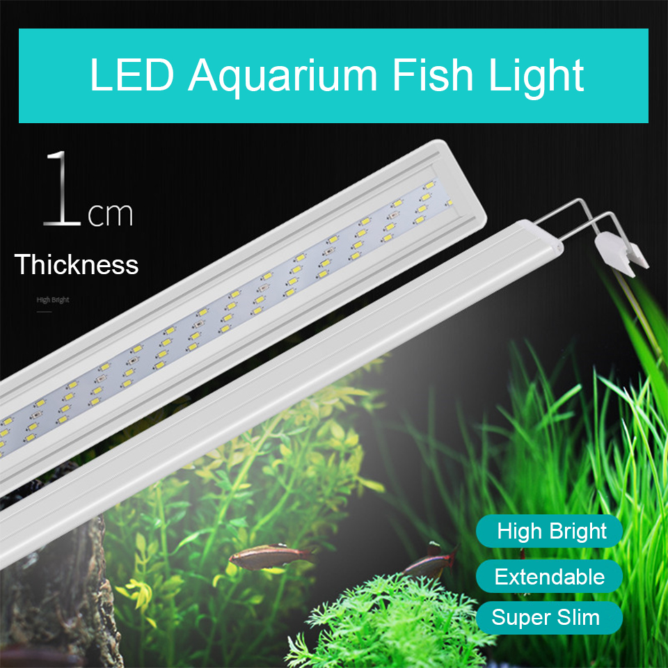 Adjustable Clip-on 8W-13W LED Aquarium Lighting Fresh Water LED Light for Tanks Fish Plants Grow Light