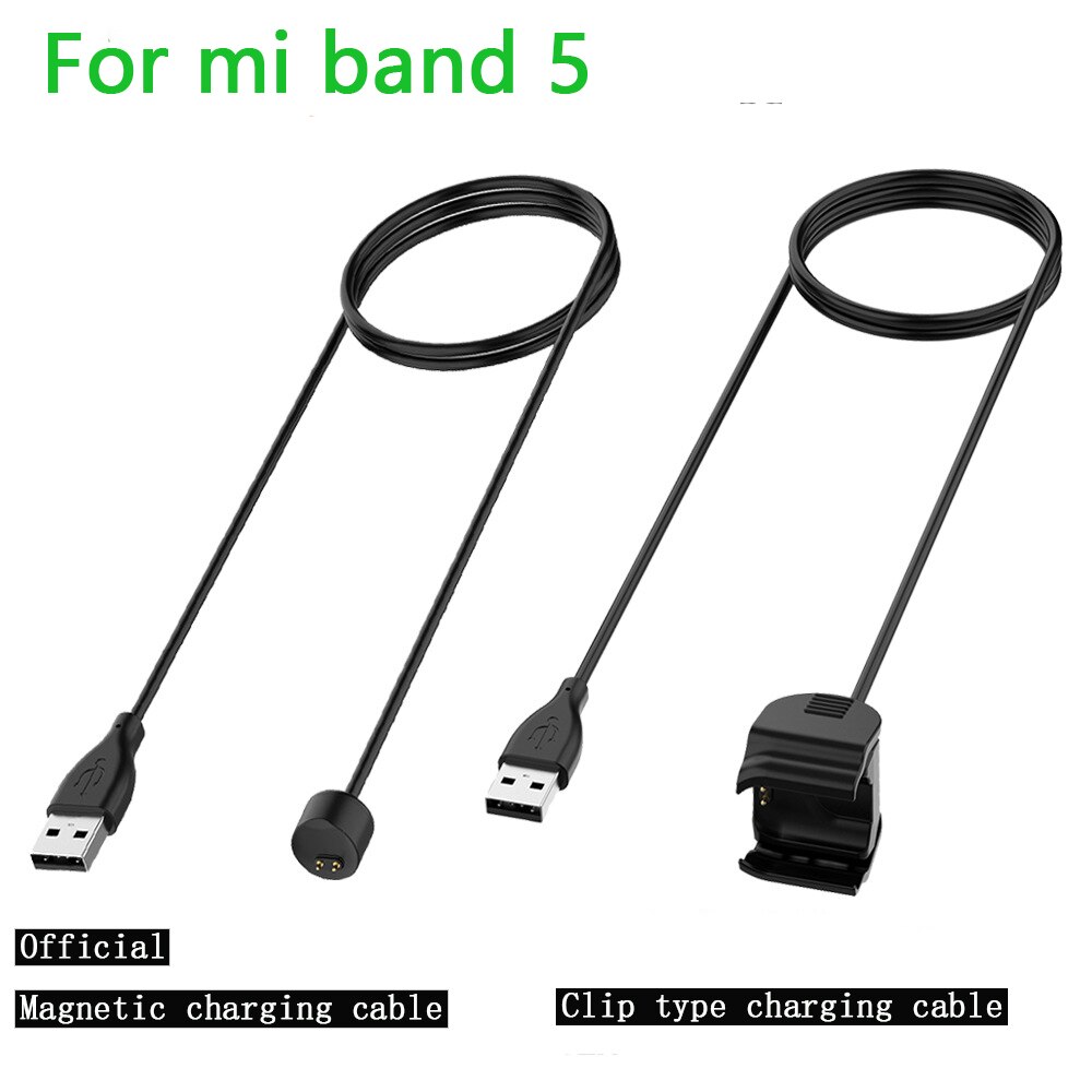 Lader Kabel Voor Xiaomi Mi Band 5 Smart Polsband Armband Usb Charger Adapter Draad Voor Mi Band 5