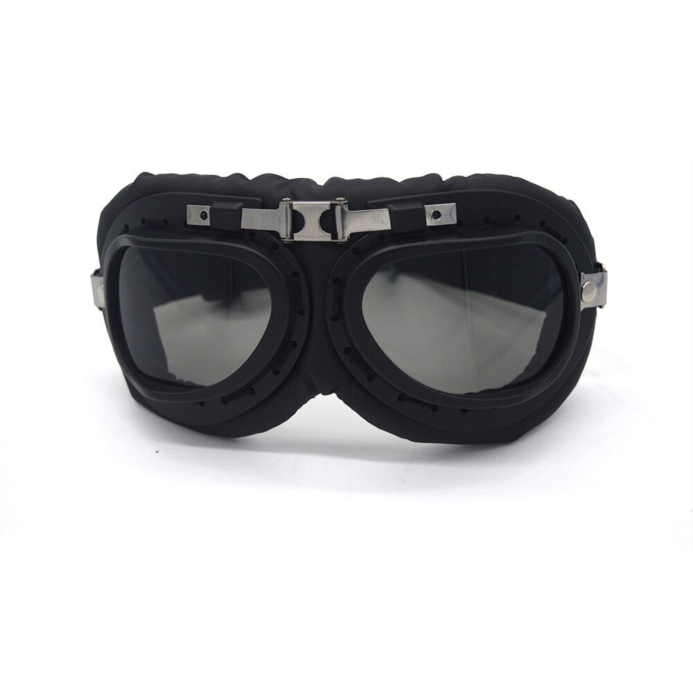 Lunettes de moto Vintage universelles pour pilote, pour Scooter, casque, pour Harley: Smoke lens