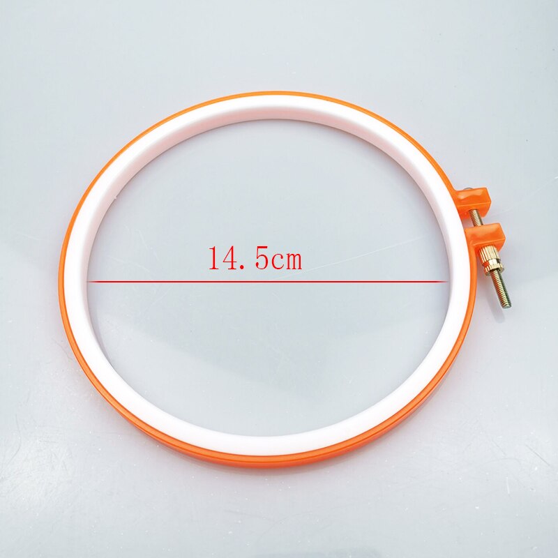 8-26cm Plastic Cross Adjustable Sewing Tool Plastic Embroidery Cross Stitch Hoop Ring Photo Frame home tools mix color supplies: 16cm inside 14.5cm