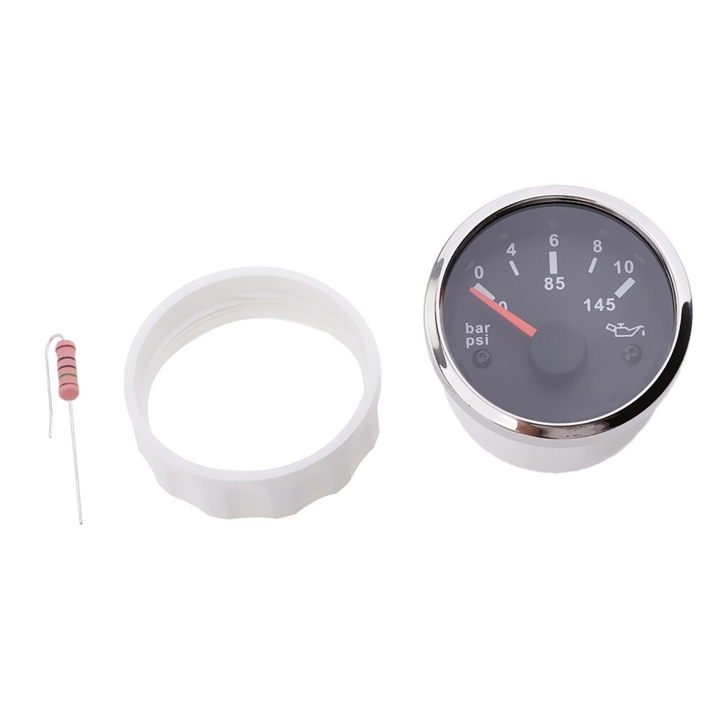 52mm Oil Pressure Gauge 12V 24V Part Of Universal Engine For Motorcycle Boat Sail Nautical Automobilo