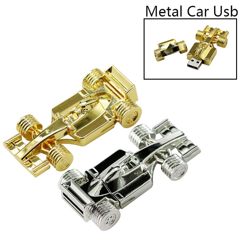Mini metalowy samochód 4G 8GB 16GB 32GB F1 buggy kształt USB 2.0 Flash Drive samochód sportowy Pendrive kciuk klucz samochodowy karta pamięci Stick Storage