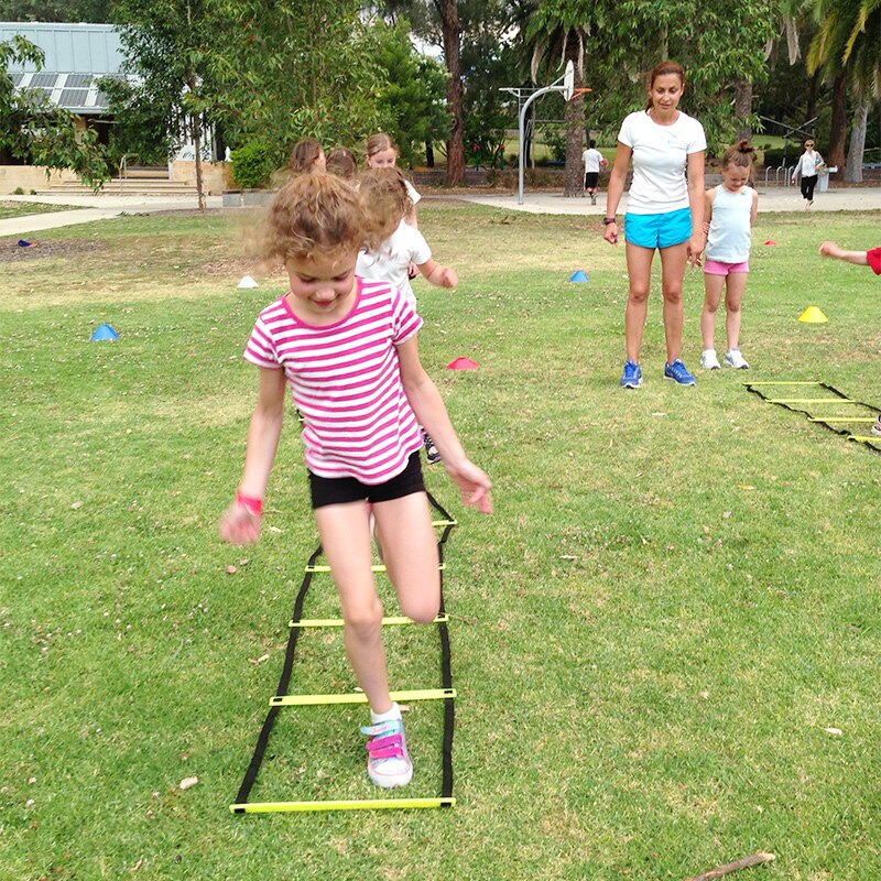 Children Jump Lattice Game Outdoor Jumping Toys Agility Ladder Hopscotch Sports Games Preschool Teaching Aids for Kids