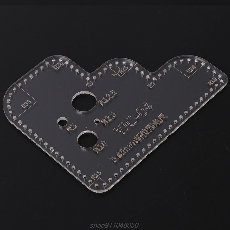 Nahka askartelu perspex akryyli leikkaus stensiili malli tee itse scrapbooking kohokuviointi koristeellinen kulman ompelu  j27 21