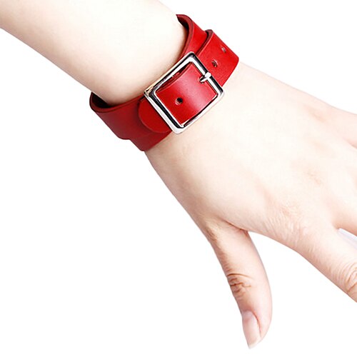 Sales! Punk Faux Lederen Riem Choker Kraag Ketting Vrouwen Club Sieraden