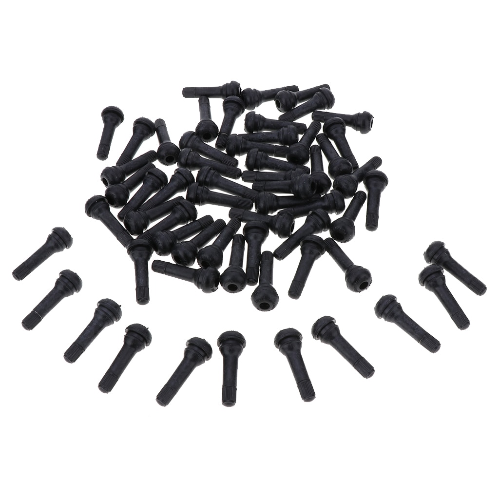 TR414 Valve Stem - 100 Pcs Car Rubber Tire Tyre Valve Stem Set