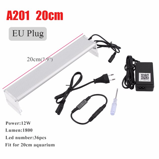 Chihiros Een-Serie Aquarum Led Licht Plant Groeien Verlichting 110 ~ 240V 5730 Smd Fish Tank Metalen Beugel zonsondergang Zonsopgang Verlichting Contro: A201 EU Plug