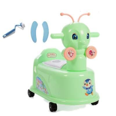 Lovely Bee Musical Baby Potty Toilet Kids Potty Baby Potty Portable Travel Potty Chair Toilet Seat For Kids Trainer Toilet Seat: Green