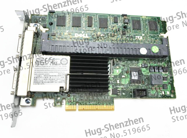 Dell 6E Raid Controller Card SAS External Array Card F989F MD1000 MD3000 Disk Storage Cabinet